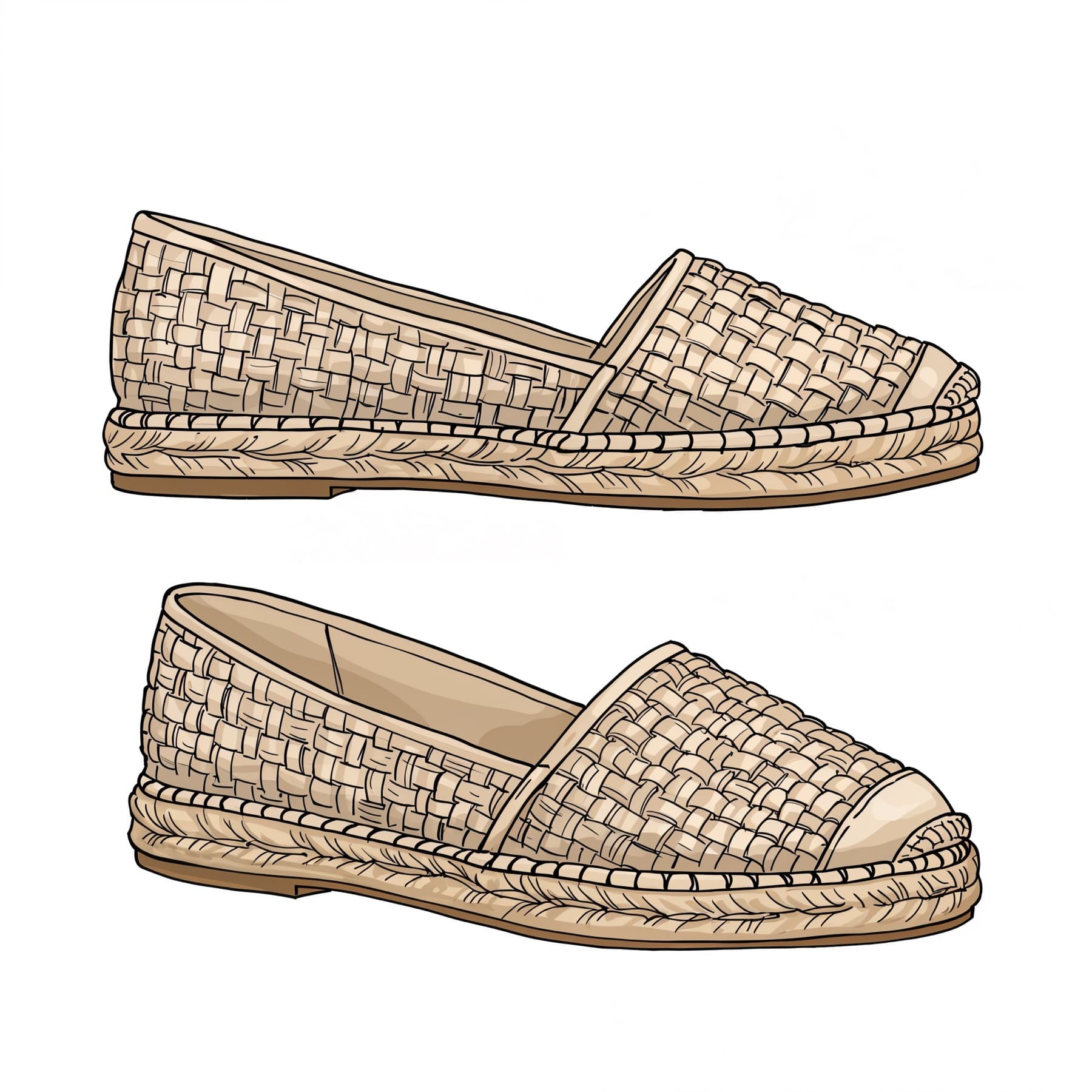 Amélie · raffia espadrille